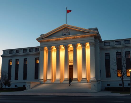 Federal Reserve building analysis for monetary policy decisions and interest rate outlook