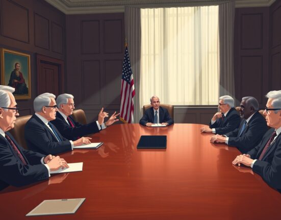 Federal Reserve building facade on a clear day, representing the central bank's decision to hold interest rates steady in 2025.