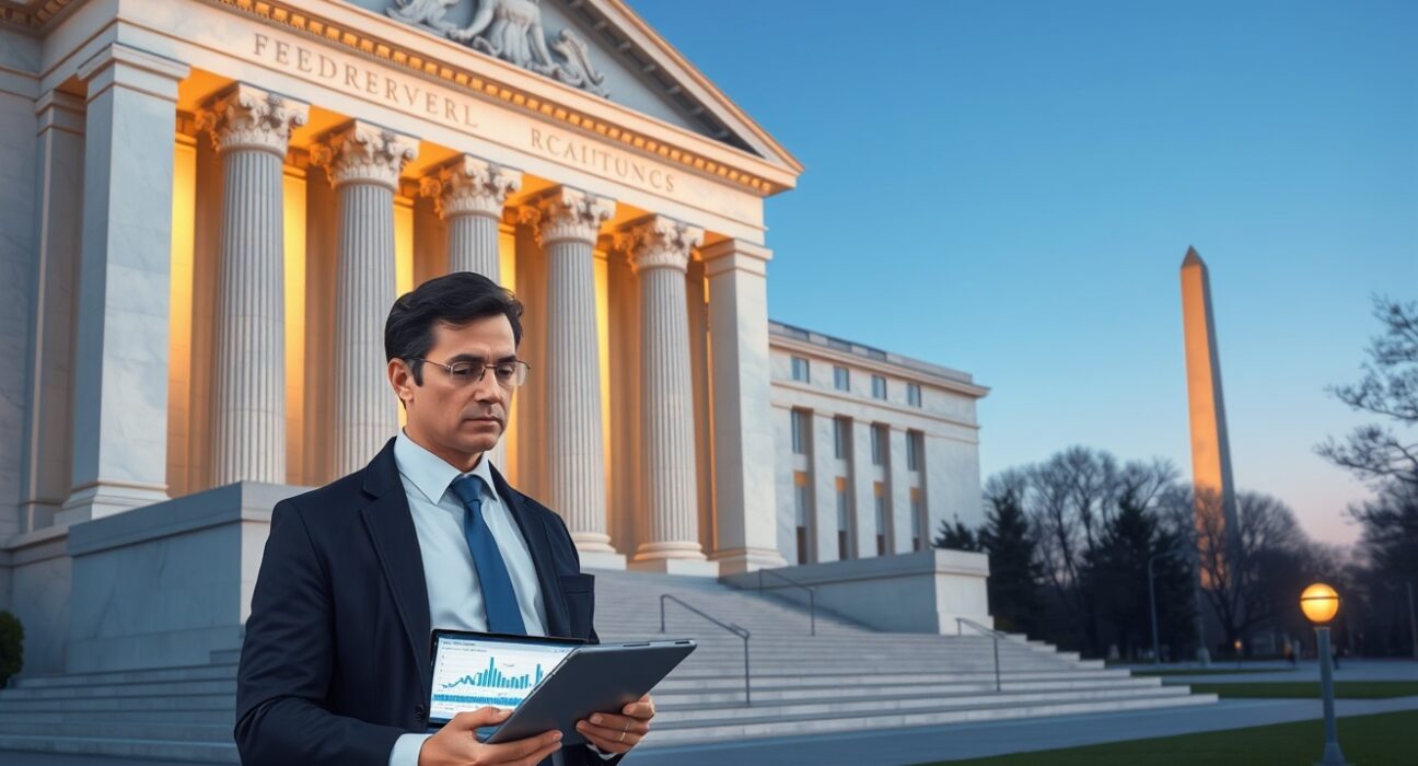 Federal Reserve building analysis of inflation data affecting USD currency outlook