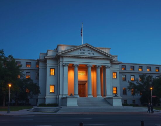 Federal Reserve headquarters building in Washington D.C. representing monetary policy decisions