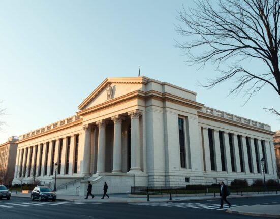 Federal Reserve Building in Washington D.C. representing the FOMC interest rate decision
