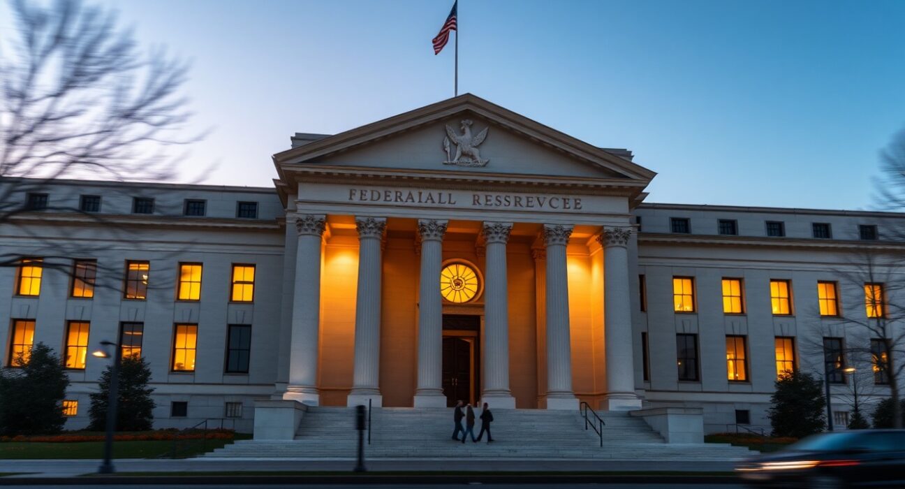 Federal Reserve building analysis for March FOMC monetary policy decision