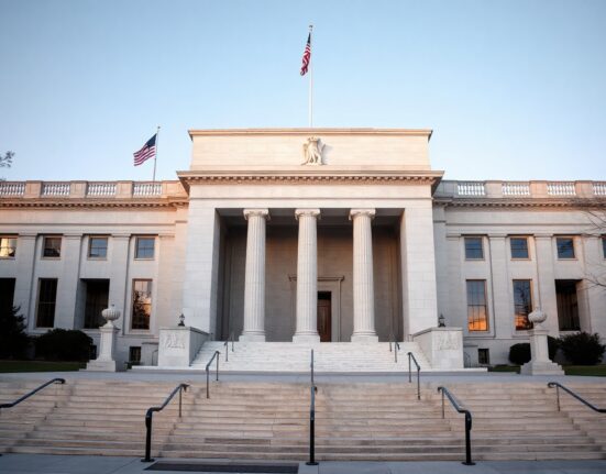 Federal Reserve building in Washington, D.C., symbolizing monetary policy challenges.