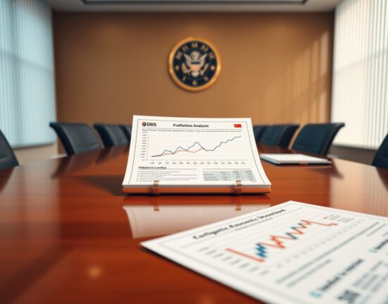 Federal Reserve stagflation analysis from DBS Bank showing economic impact of Iran conflict