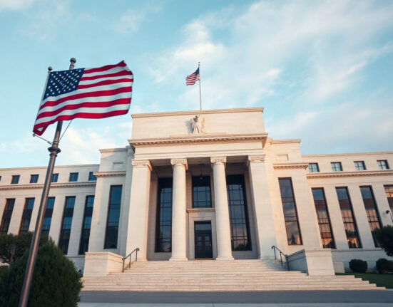 Federal Reserve building in Washington, D.C., representing the central bank's policy stance.