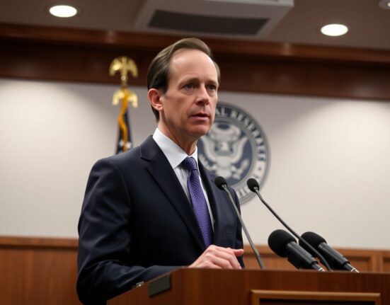 Federal Reserve Bank of Chicago President Austan Goolsbee speaking at a press conference