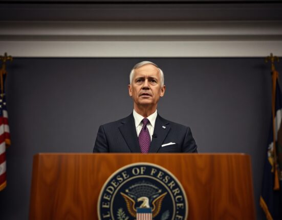 Federal Reserve Vice Chair Philip Jefferson speaking at a press conference about monetary policy.