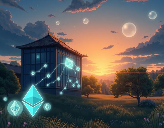 FG Nexus corporate Ethereum treasury strategy shift with digital asset management visualization