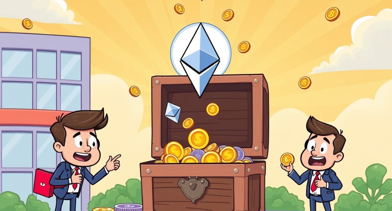 Corporate ETH share buyback strategy with Ethereum coins transforming into shareholder value