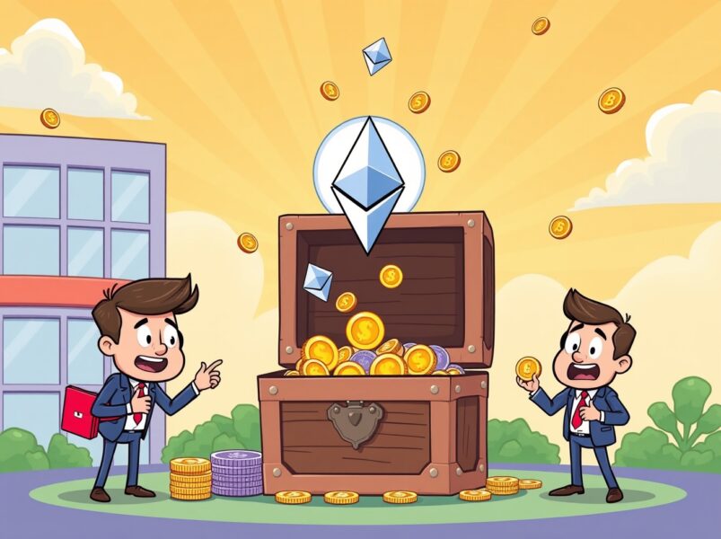 Corporate ETH share buyback strategy with Ethereum coins transforming into shareholder value