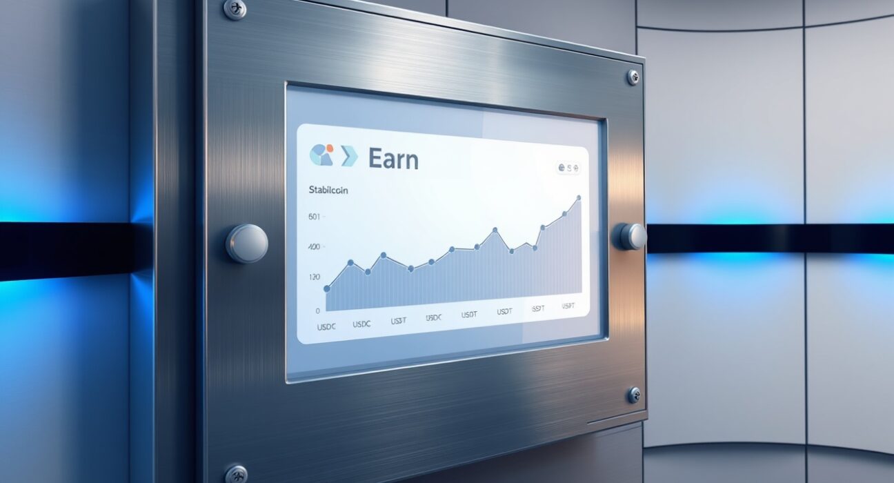 Fireblocks Earn feature dashboard for secure on-chain lending and stablecoin yield generation.