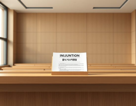 Legal document representing the Flow Foundation's injunction against South Korean crypto exchange delisting.