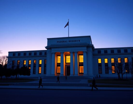 Federal Reserve building in Washington D.C. representing FOMC policy decisions amid global conflict risks