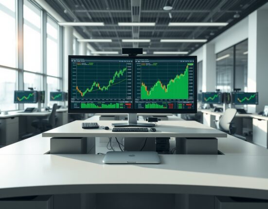 Professional forex trading terminal showing currency market stabilization after recent volatility