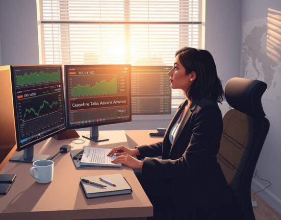 Forex trader analyzes currency markets amid hopeful Middle East peace developments in April