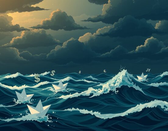 Forex volatility analysis showing impact of US tariffs and geopolitical tensions on currency markets