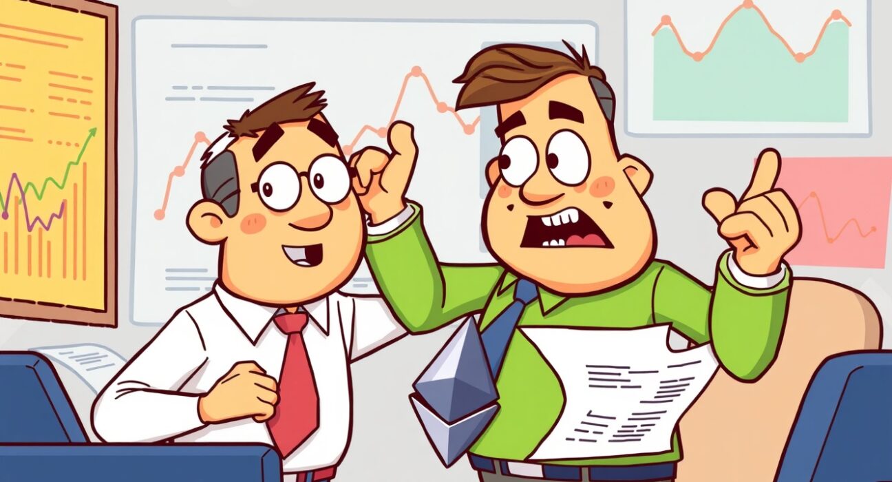 Founders Fund ETHZilla stake reduction shown through vibrant investment portfolio illustration