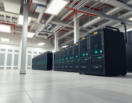 Industrial cryptocurrency mining facility showing Foundry Digital's expansion into Zcash mining operations.