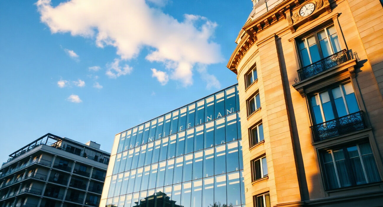 French Ministry of Economy and Finance building in Paris on a clear day