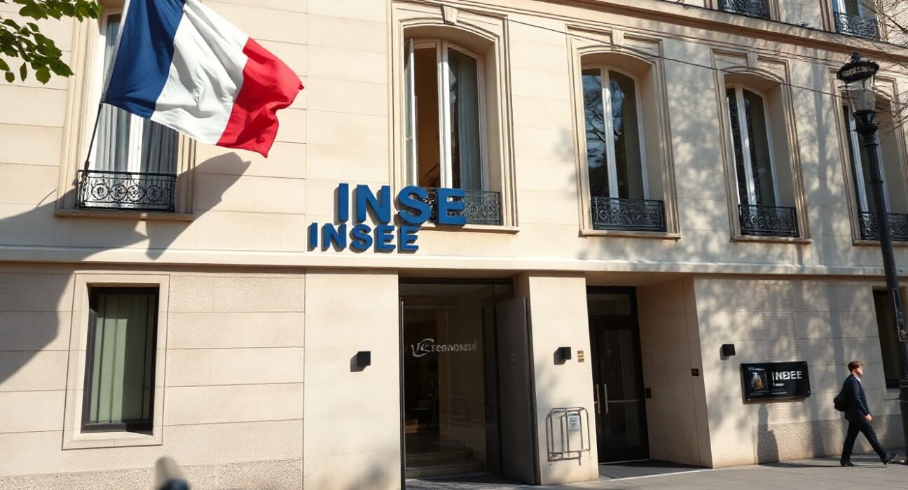 INSEE headquarters in Paris, symbolizing France's official labor statistics agency
