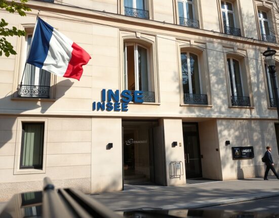 INSEE headquarters in Paris, symbolizing France's official labor statistics agency