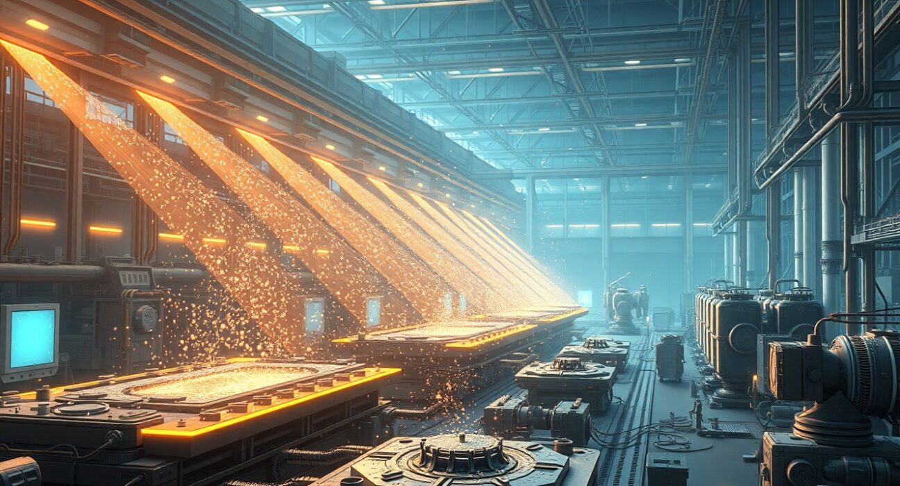 Freeform's AI-powered laser 3D printing system manufacturing precision metal components