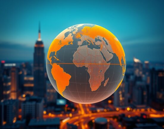 FSB warning on stablecoins threatening financial stability in emerging markets, symbolized by a globe.