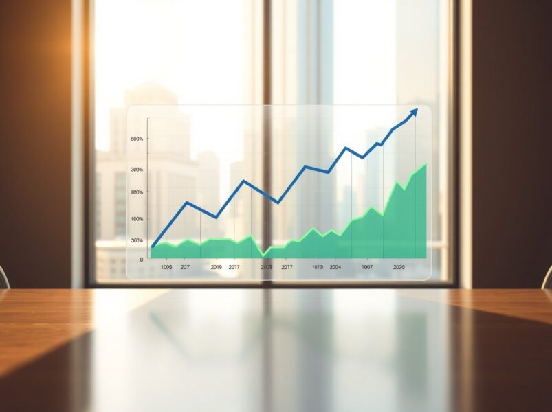 Financial chart showing the dramatic unrealized growth of the FTX investment portfolio before asset liquidation.