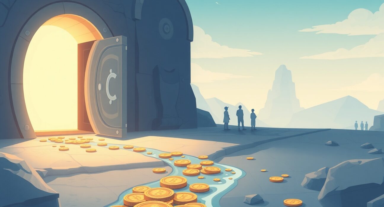 Symbolic representation of the FTX creditor repayment process and financial restoration.