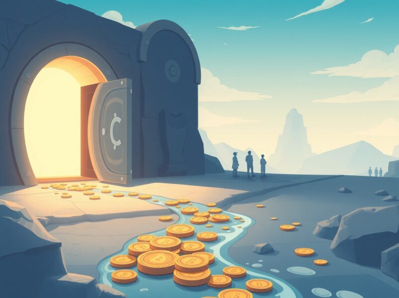 FTX लेनदार पुनर्भुगतान प्रक्रिया और वित्तीय बहाली का प्रतीकात्मक प्रतिनिधित्व।