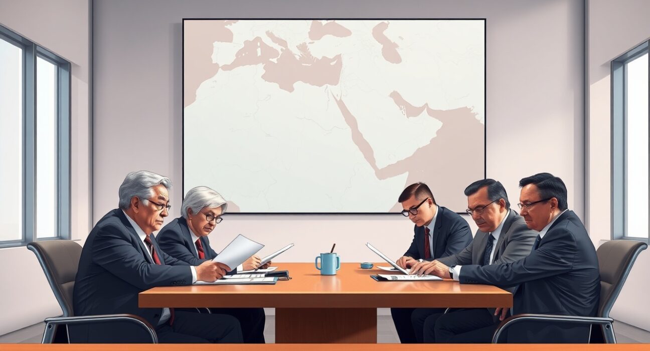 G7 finance ministers discussing economic risks from Middle East conflict at urgent meeting