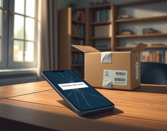 Gaia AI Phone delivery problems shown with smartphone and unopened shipping box
