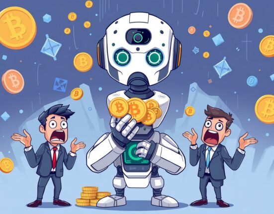 GAIB token buyback illustration showing AI startup reclaiming digital assets from partners