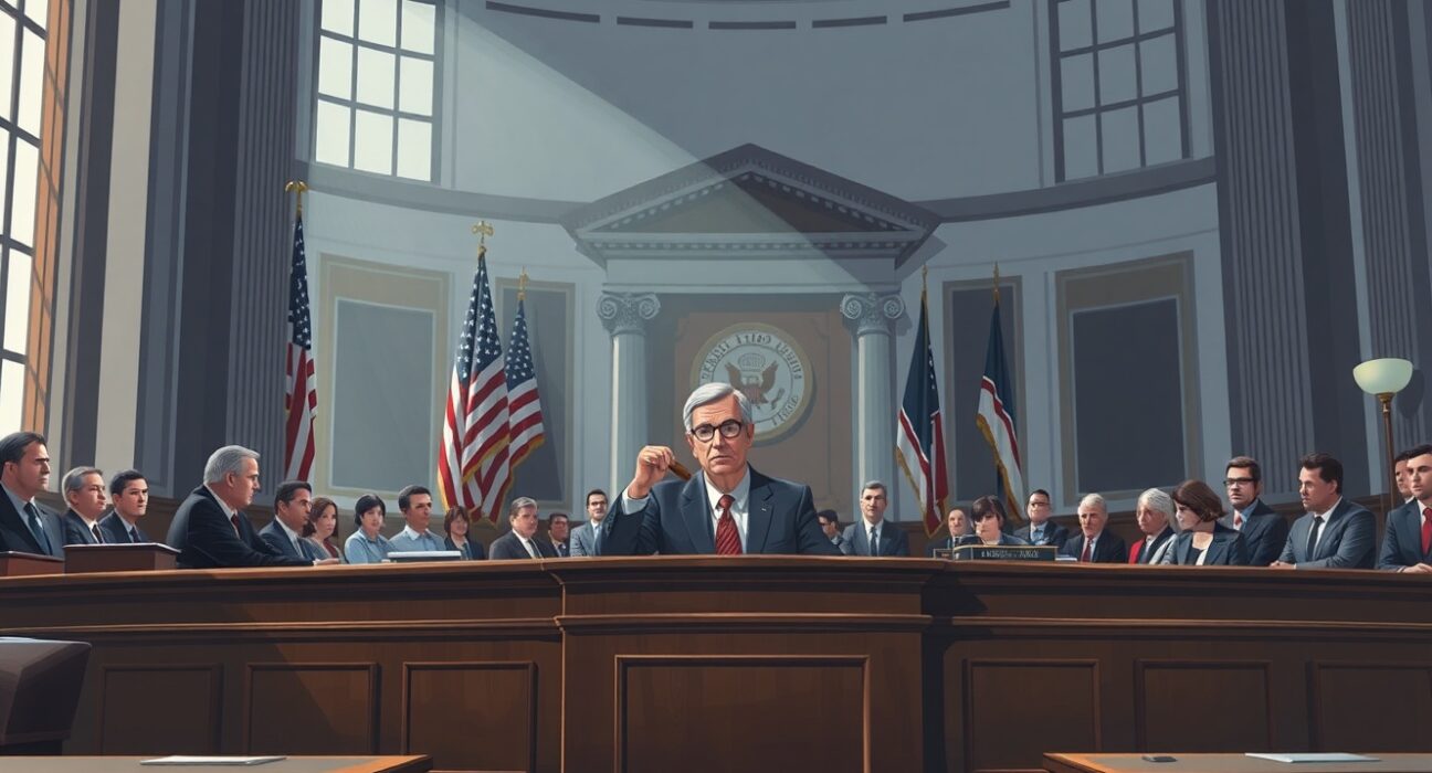 Senate Banking Committee hearing with senators discussing crypto regulation, illustrating the urgency of the Clarity Act before midterms.