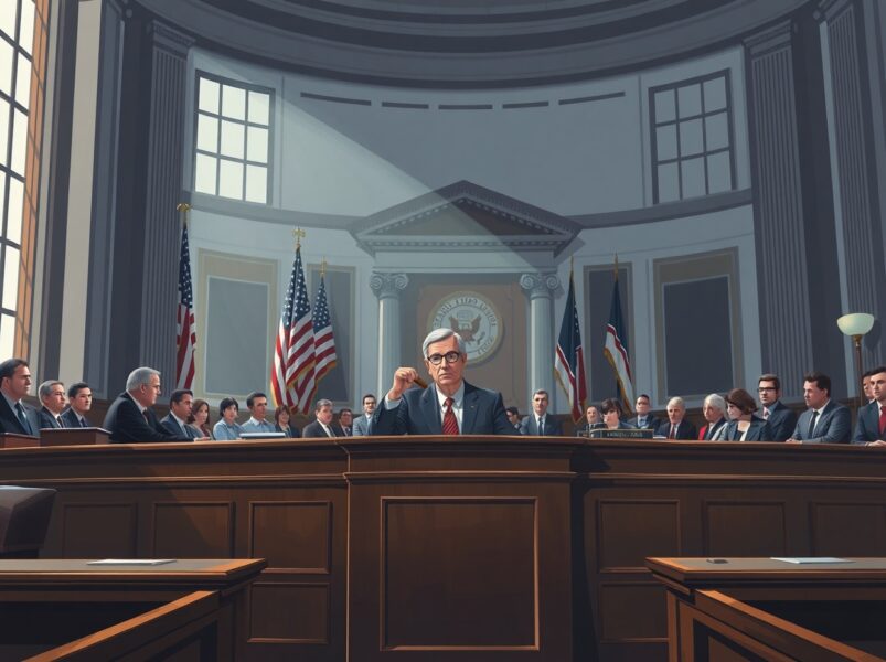 Senate Banking Committee hearing with senators discussing crypto regulation, illustrating the urgency of the Clarity Act before midterms.