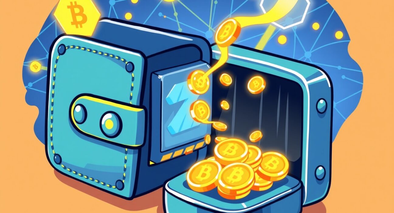 Galaxy Digital wallet securely transferring ASTR tokens in a vibrant blockchain network