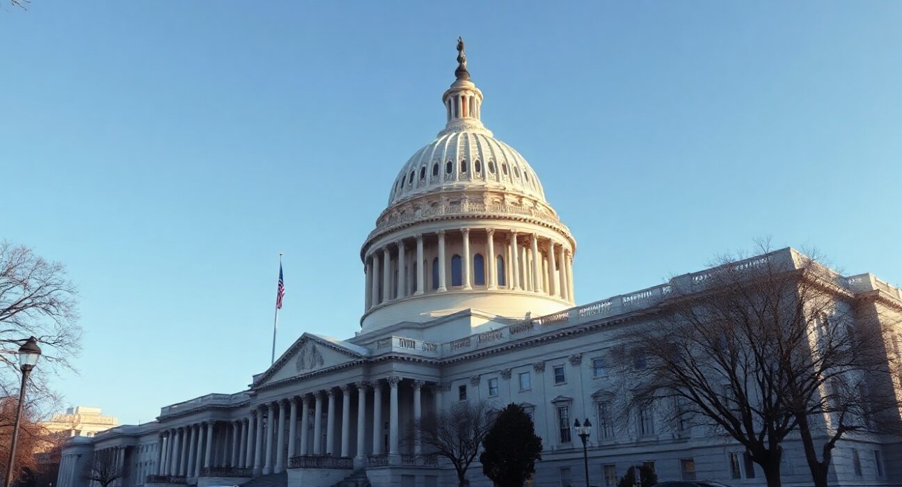 U.S. Capitol building in Washington, D.C., symbolizing legislative uncertainty over crypto regulation.
