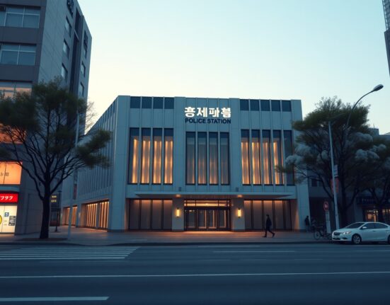 Seoul Gangnam Police Station exterior, the site of a cryptocurrency security breach identified in a national audit.