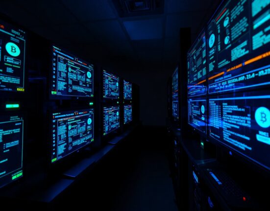On-chain data monitors showing cryptocurrency wallet activity linked to BitForex founder Garrett Jin