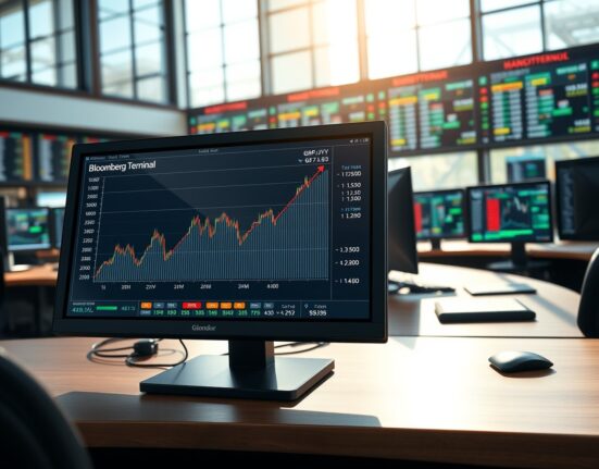 GBP/JPY currency pair chart showing upward movement on professional trading terminal