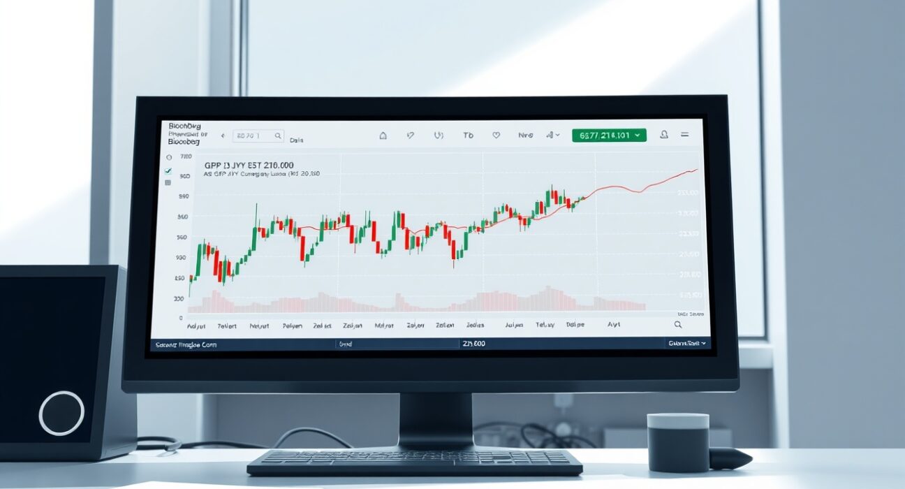 GBP/JPY forecast analysis on a professional trading terminal showing price defending the 215.00 level.