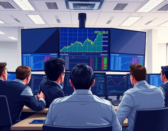 Forex traders analyzing GBP/JPY surge on trading desk monitors as the pair holds above 213.00.