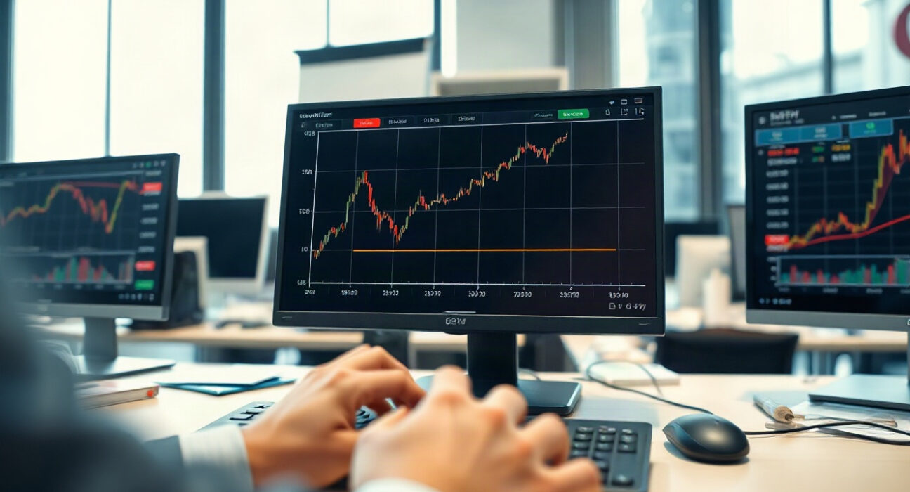 Forex trading screen showing GBP/JPY chart with upward trend