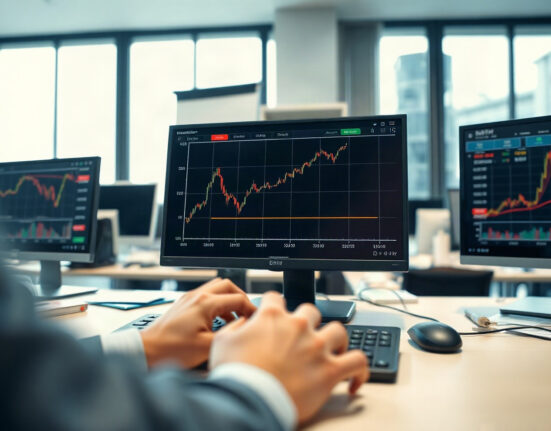 Forex trading screen showing GBP/JPY chart with upward trend