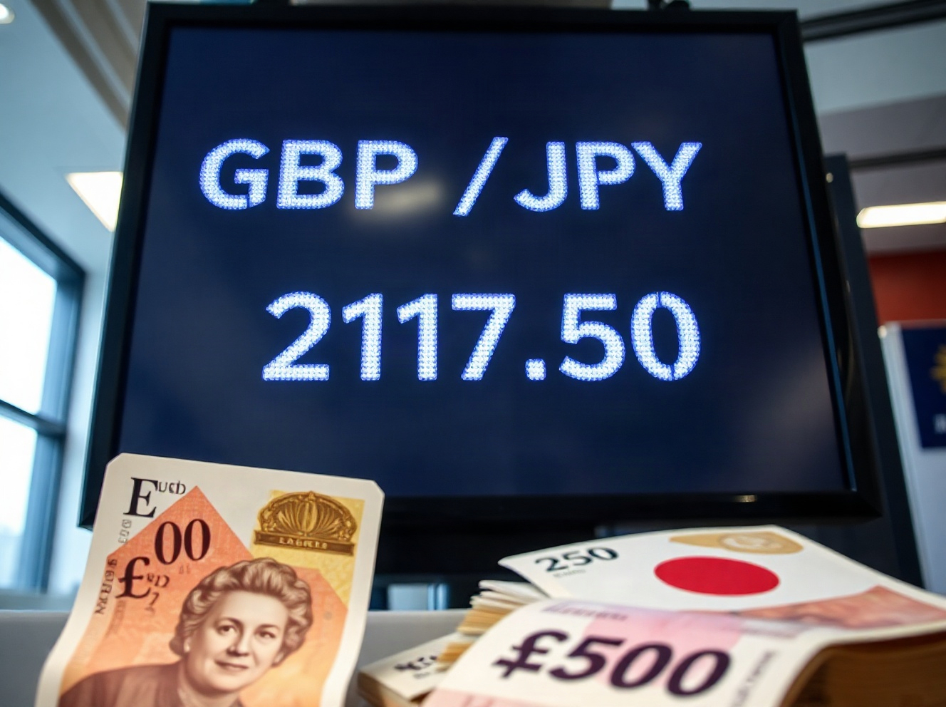 British Pound Climbs to Fresh Monthly High Against Weaker Yen, Trading Around Mid-217.00s