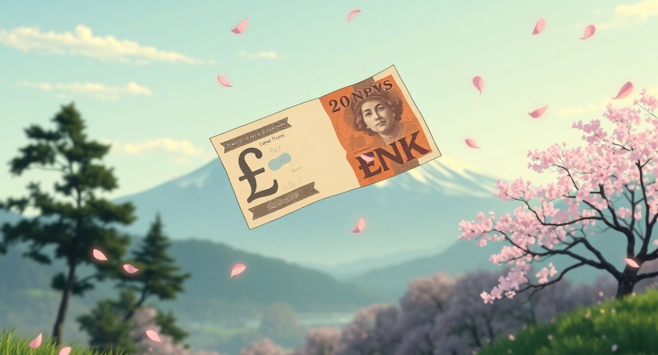 GBP/JPY currency pair analysis showing impact of weakening UK labor market data.