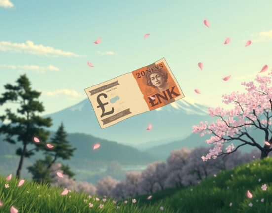 GBP/JPY currency pair analysis showing impact of weakening UK labor market data.