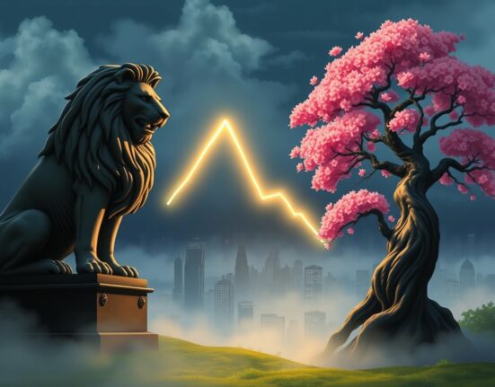 Analysis of GBP/JPY currency pair hitting an 8-week low due to strong Japanese Yen demand.