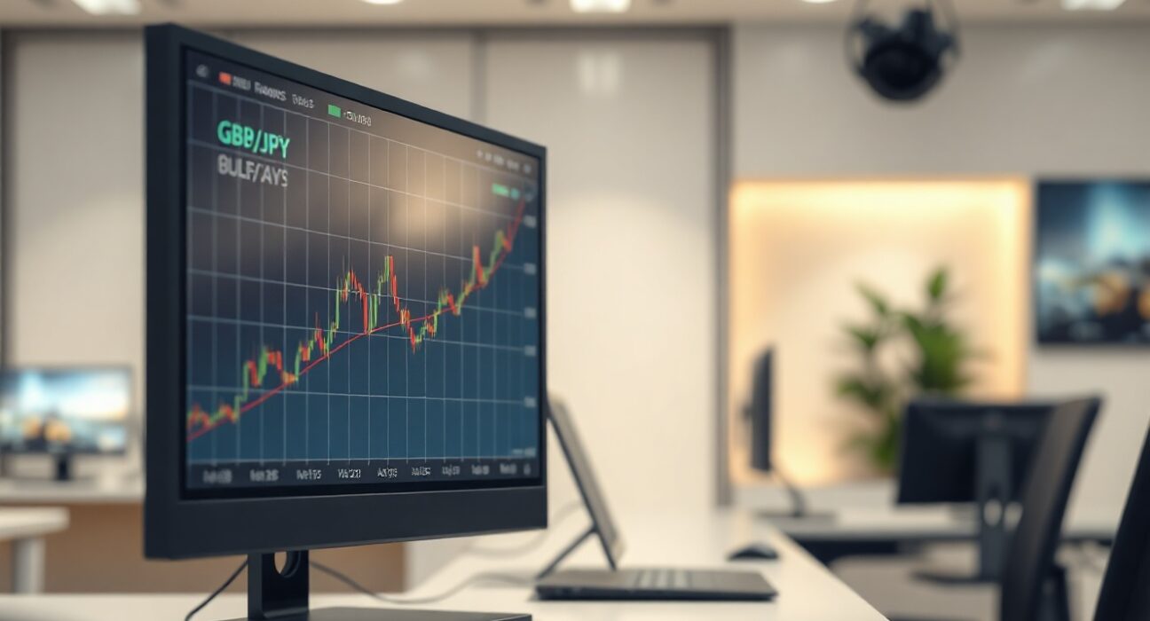 GBP/JPY price chart showing bullish trend and RSI improvement