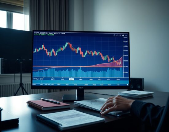 GBP/JPY forex analysis chart showing price stalling at the 212.73 resistance level on a professional trading desk.